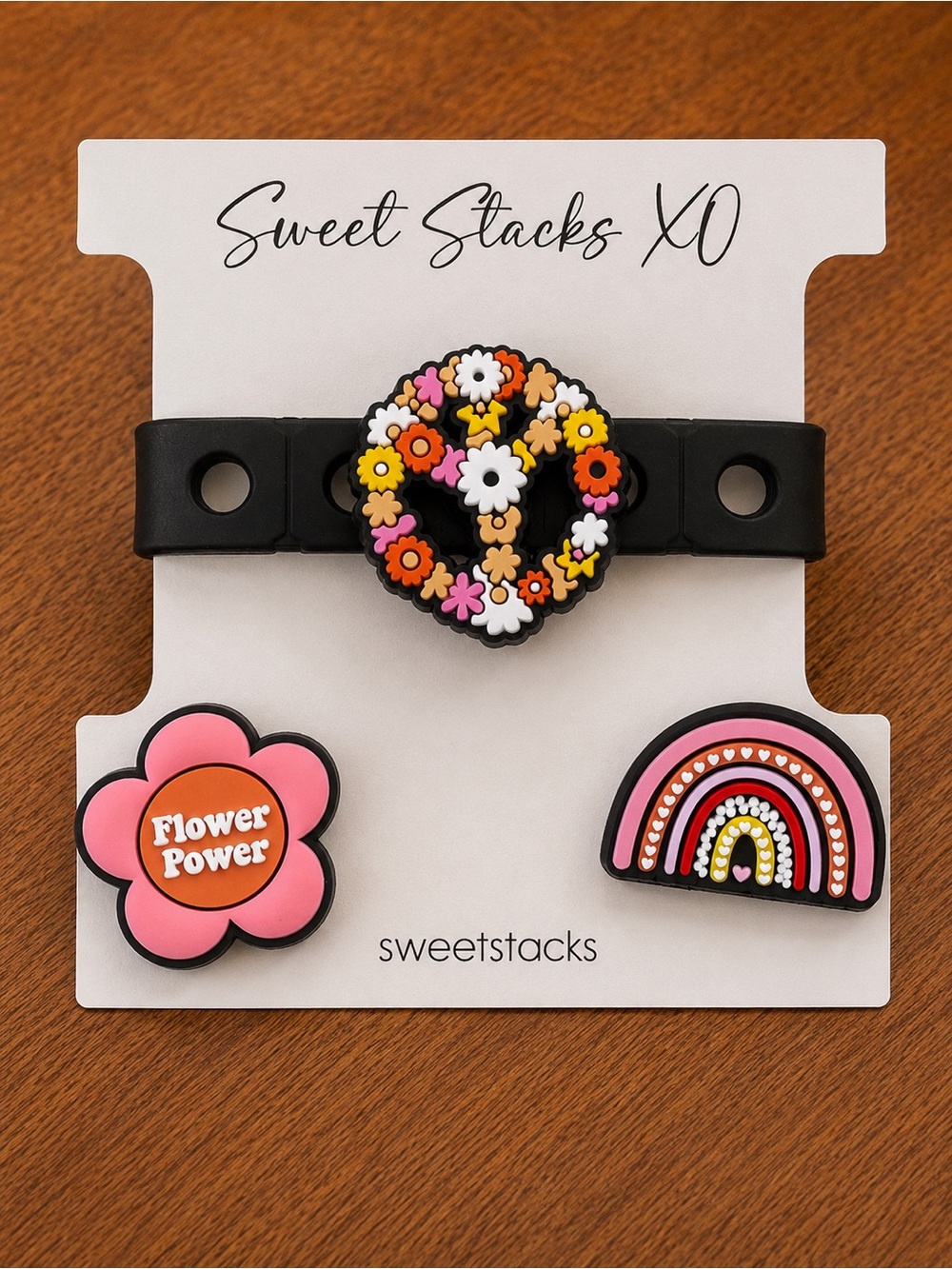 Stay Groovy Peace Jelly Bracelet